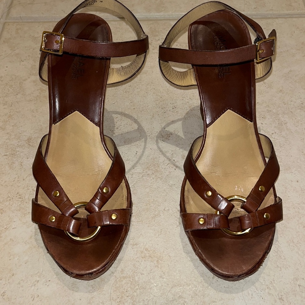 Michael by Michael Kors Braided Wedges. Size 7.